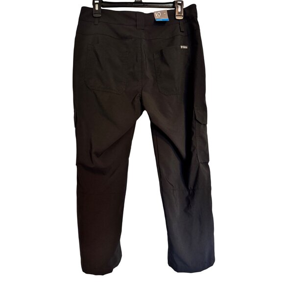 Columbia pantacourt Size 10 Black Capri Active Fit Omni Shade UPF 50 NWT $60 - Picture 3 of 8